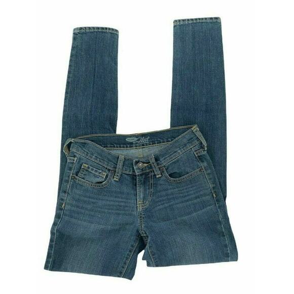 Old Navy Women's The Flirt Blue Regular Fit Medium Wash Skinny Leg Jeans Size 00 - Picture 1 of 6